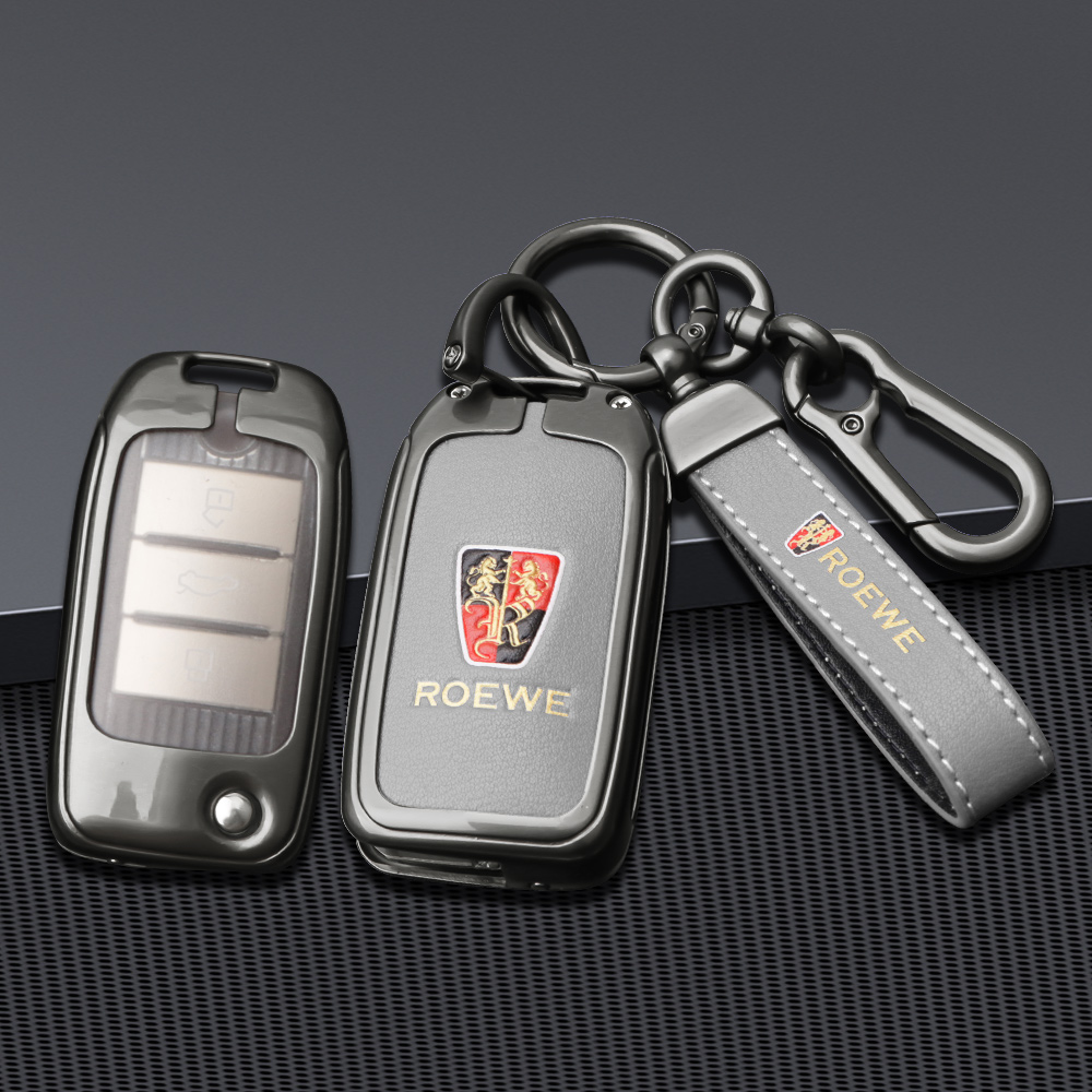 丝印适用于荣威车钥匙套RX5 350 360金属壳EI5创意钥匙包高档扣男