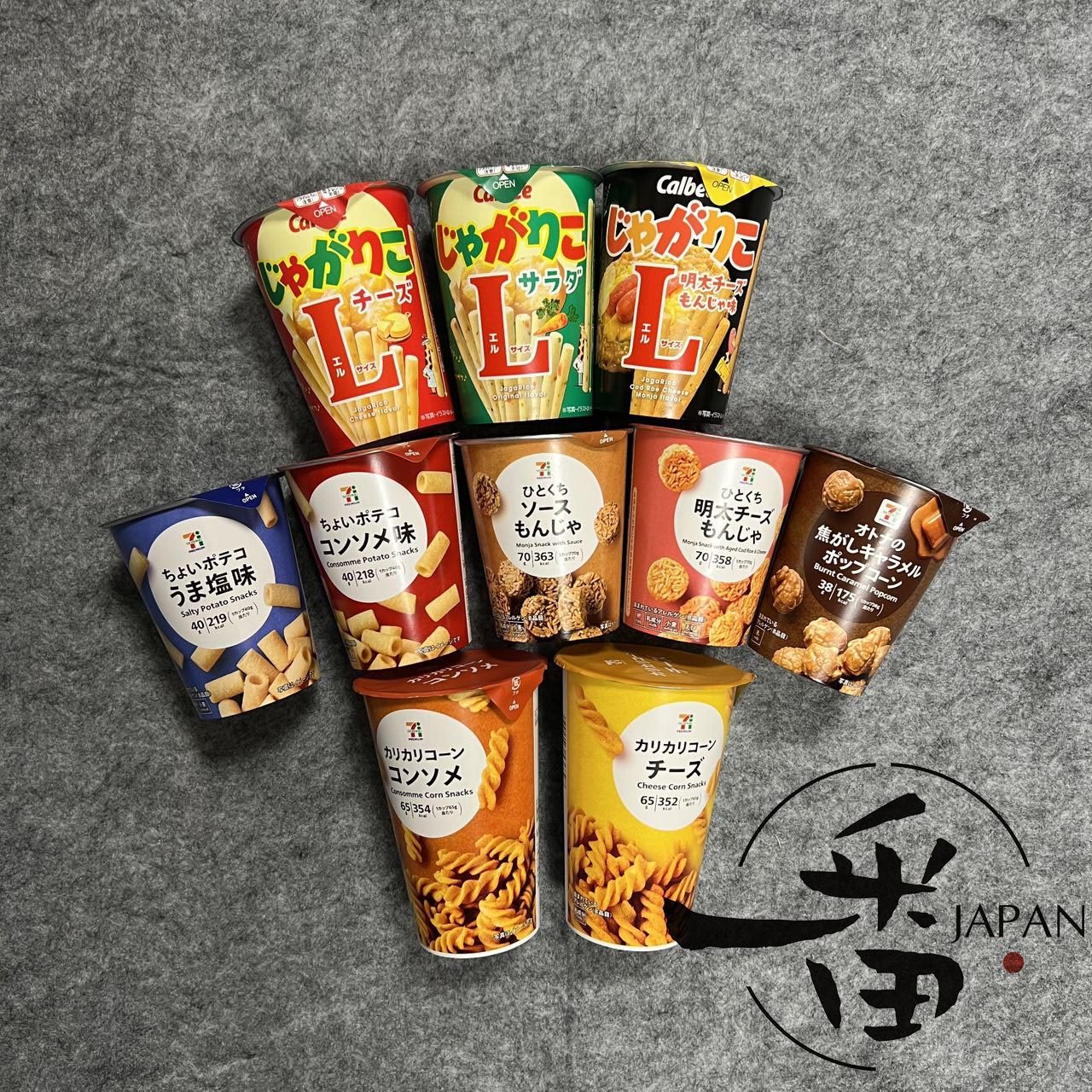 现货 日本进口711便利店限定Calbee螺旋脆杯装土豆泥膨化薯条零食