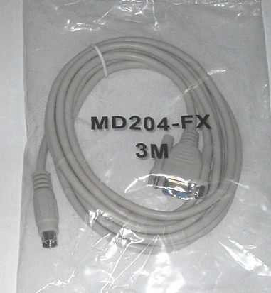适用文本MD204/WE320/TD220与三菱PLC通迅线MD204-FX