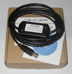 适用台达PLC的编程电缆，USB接口，台达与电脑通迅线 USBACAB230