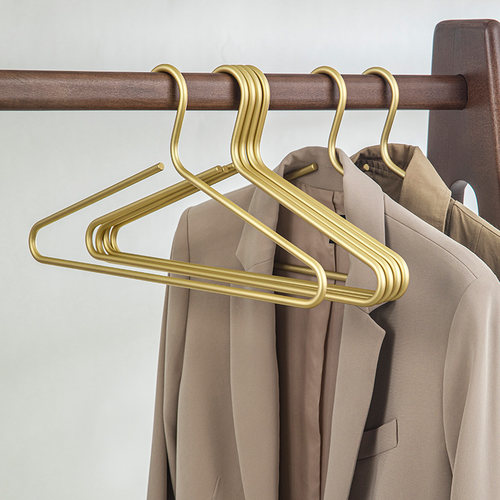 家用铝合金实心衣架高档挂衣架衣柜轻奢衣服架衣架衣架子晒衣架
