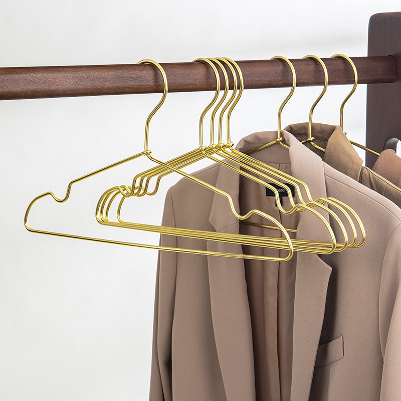 衣架铝合金衣服架家用金属衣架简约无痕晾衣架衣服撑衣架子衣挂图片