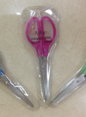 正田牌378透明大AA剪刀、办公文具剪165mm