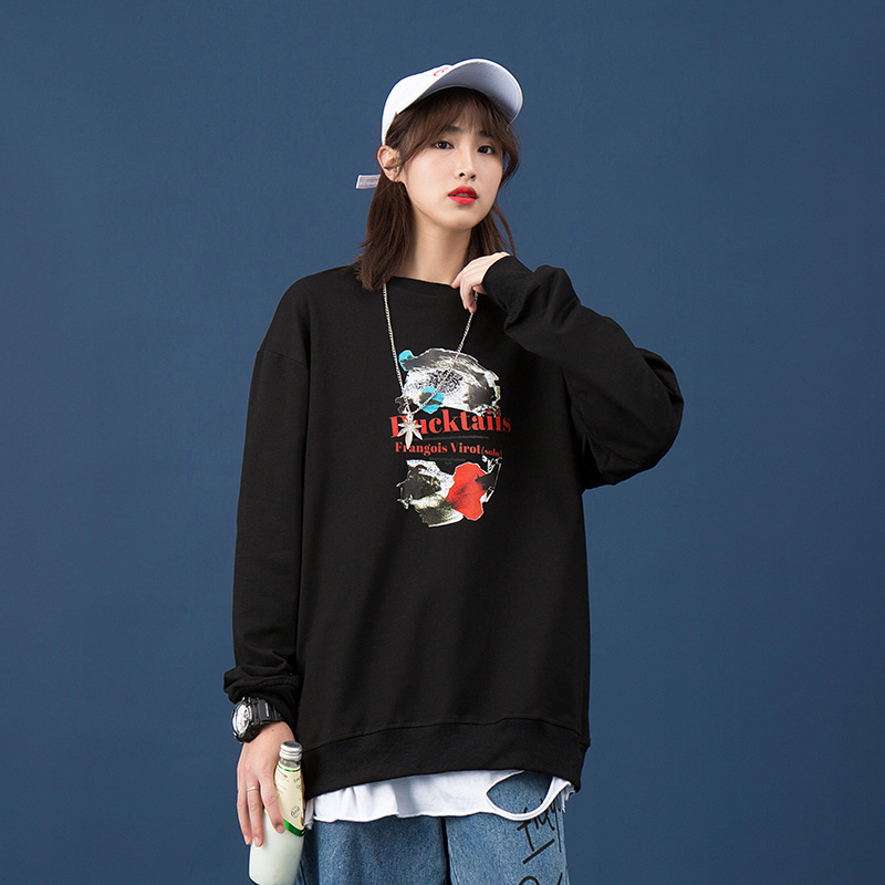 Unisex autumn new men's and women's round neck Pullover Sweater is loose in 2020