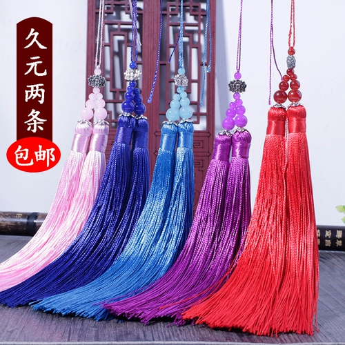 Длинный ретро аксессуар ручной работы с кисточками