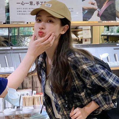 格子长袖衬衫女春秋新款慵懒风bf设计感小众高级感防晒上衣ins潮