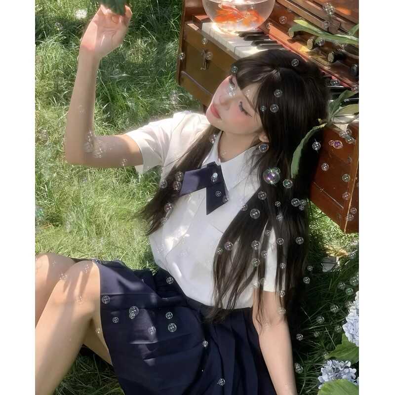 衬衣显瘦短袖设计感正肩新款小众