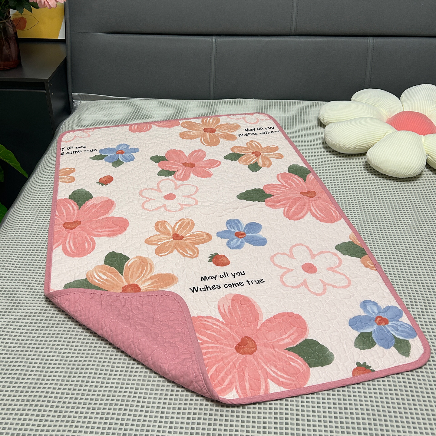 双面斜纹纯棉小垫小盖被夹棉隔油