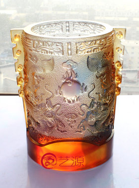 蒸蒸日上琉璃同事风朋友装饰品