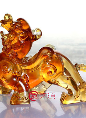 琉璃貔貅摆件客厅办公室装饰品