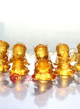 琉璃五路财神佛像送开业乔迁