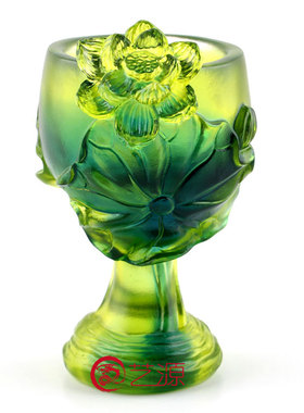 琉璃摆件高档商务风酒杯结婚礼物