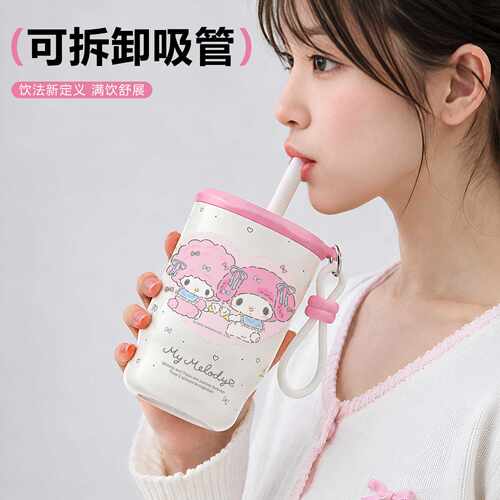三丽鸥高颜值不锈钢保温杯女款带