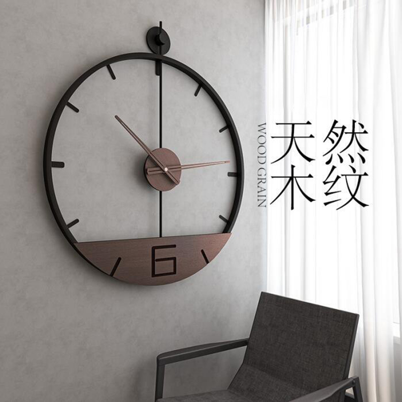 时钟挂墙家用2023新款简约现代挂钟网红钟表装饰极简北欧挂表客厅