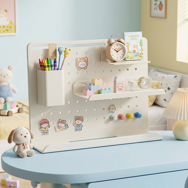 桌面置物架洞洞板立式展示磁吸收纳神器儿童书桌学生学习桌免打孔,收纳整理,整理架/置物架/收纳架,淘宝优惠券,粉丝福利购,淘宝优惠卷