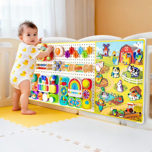 蒙氏宝宝启蒙益智忙碌板