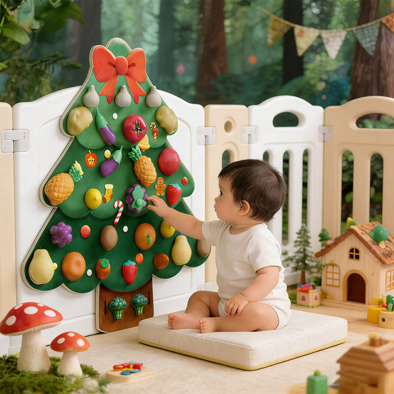 儿童水果切切乐圣诞树蒙氏早教