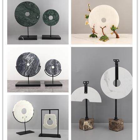 天然大理石如意扣家居装饰品摆件