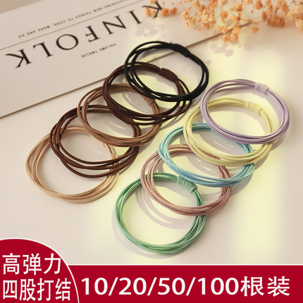 2025年新款韩国简约成人发饰扎头发橡皮筋高弹耐用发绳马尾发圈女