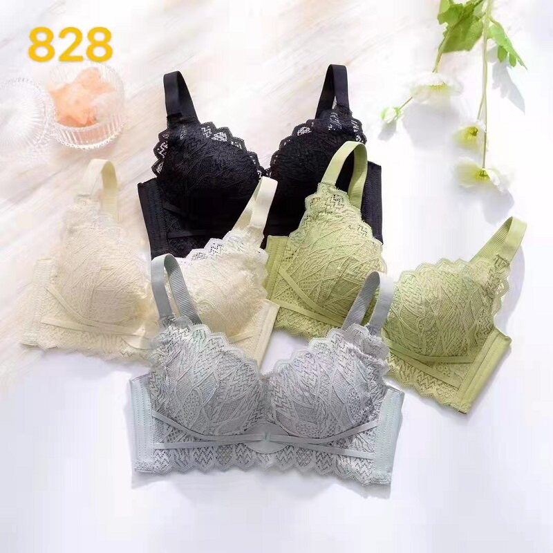 私语828新品蕾丝杯面透气无钢圈