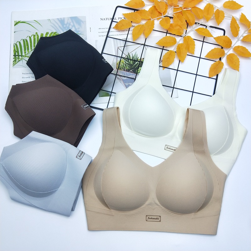 赛芬简约固定杯无磁背心式内衣女