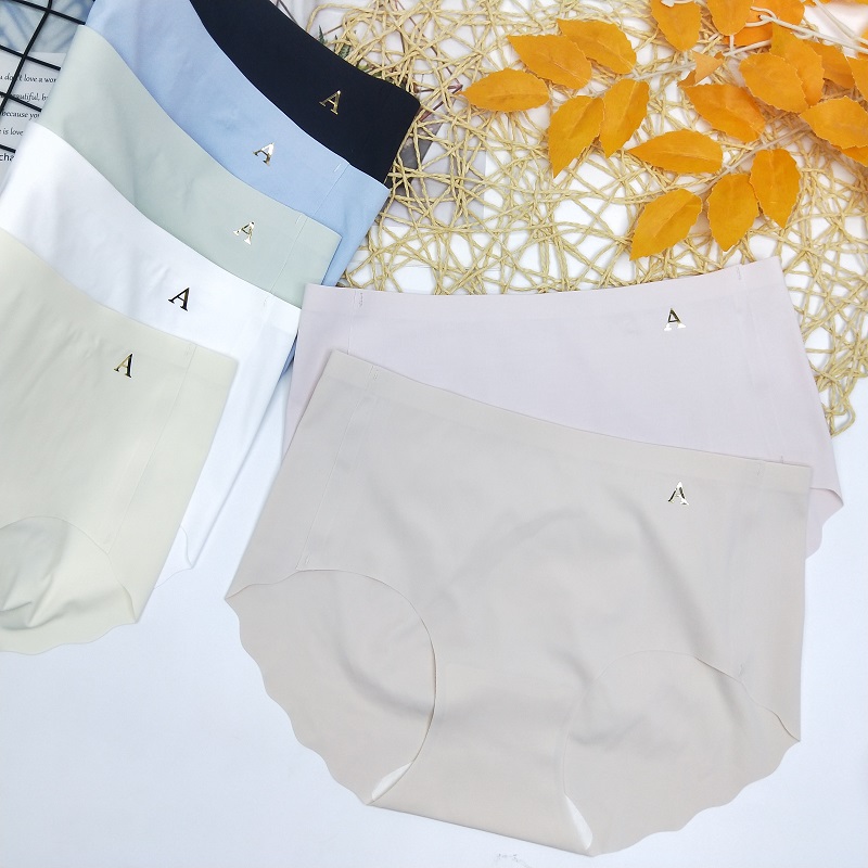 田蜜芬凉感冰丝无痕内裤中腰包臀