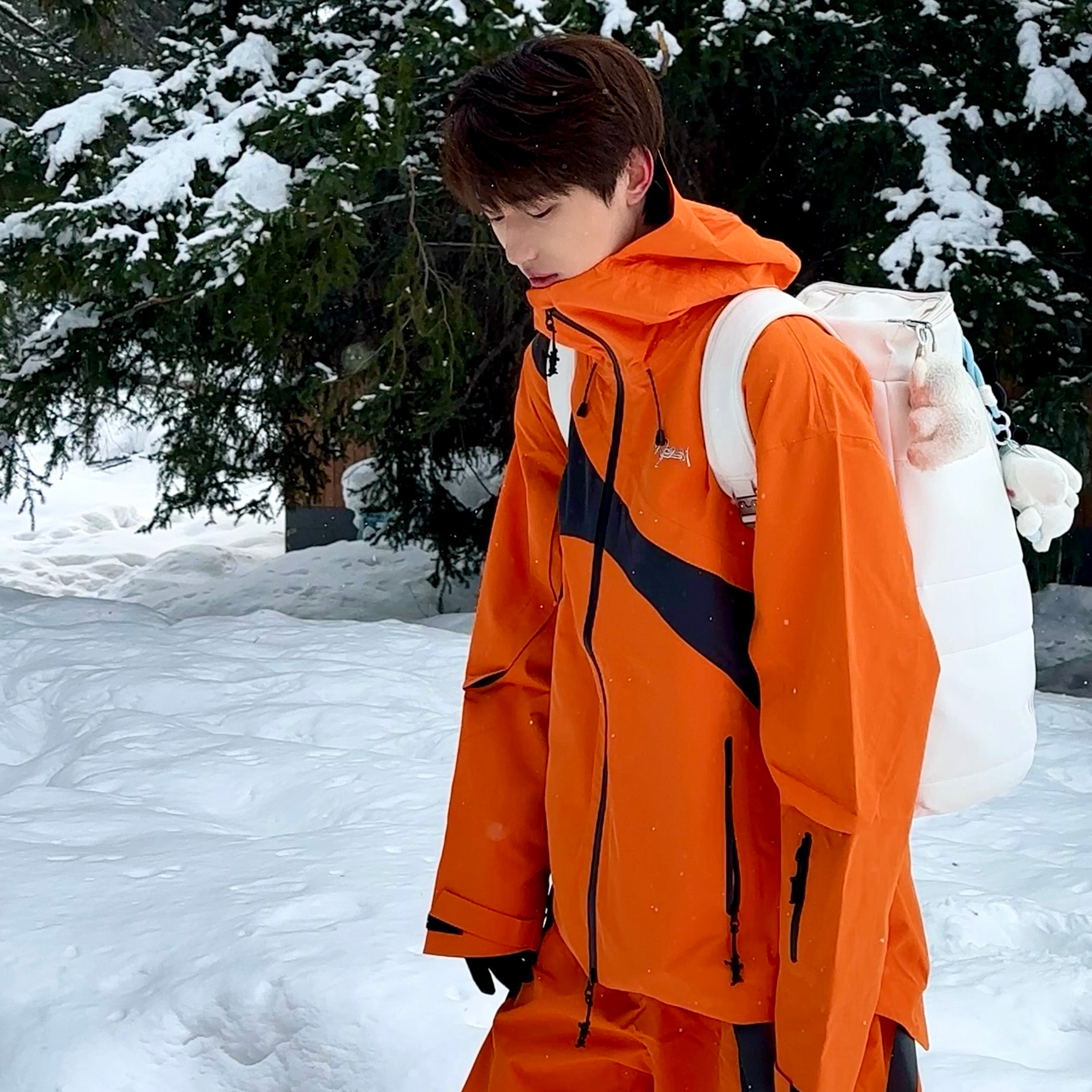 WELEM滑雪服YKK拉链桔色