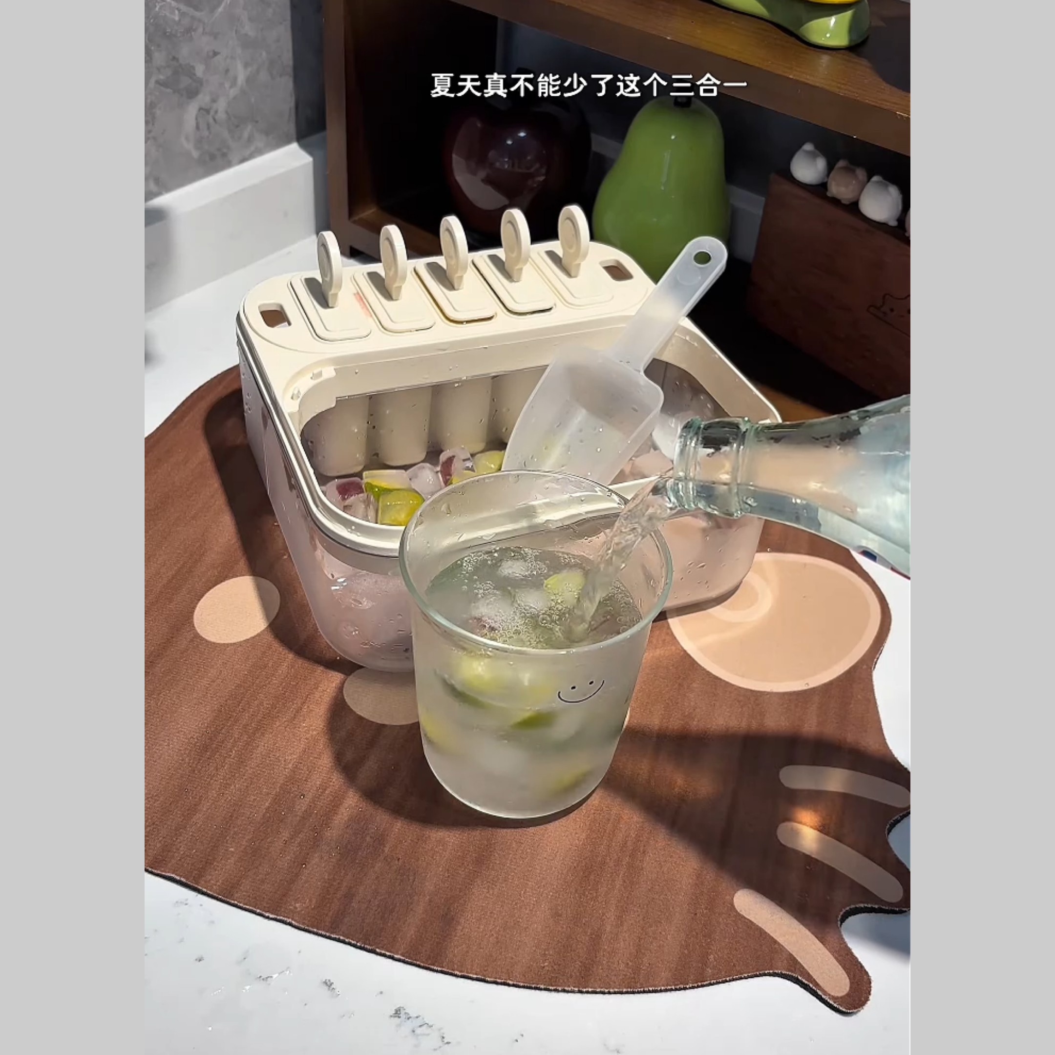 雪糕冰块模具食品级按压冰格厨房制冰盒家用冻冰神器冰箱储存盒子