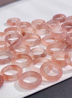 桃花酿少女戒圈小红书爆款桃花酿戒指甜美指环爆款