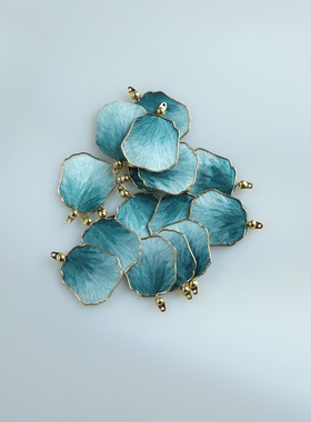 【绒花花瓣】纯手工非遗蚕丝掐丝绒花花片半成品