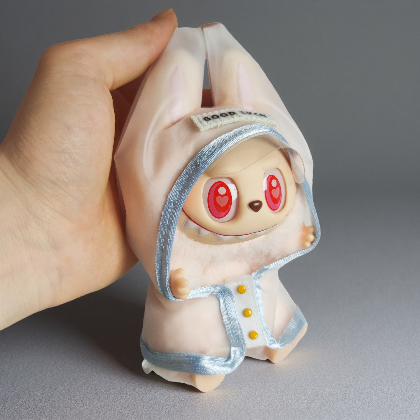 仅娃衣】雨衣玩偶拉布布的衣服一二三4代labubu自嘲熊防水娃衣