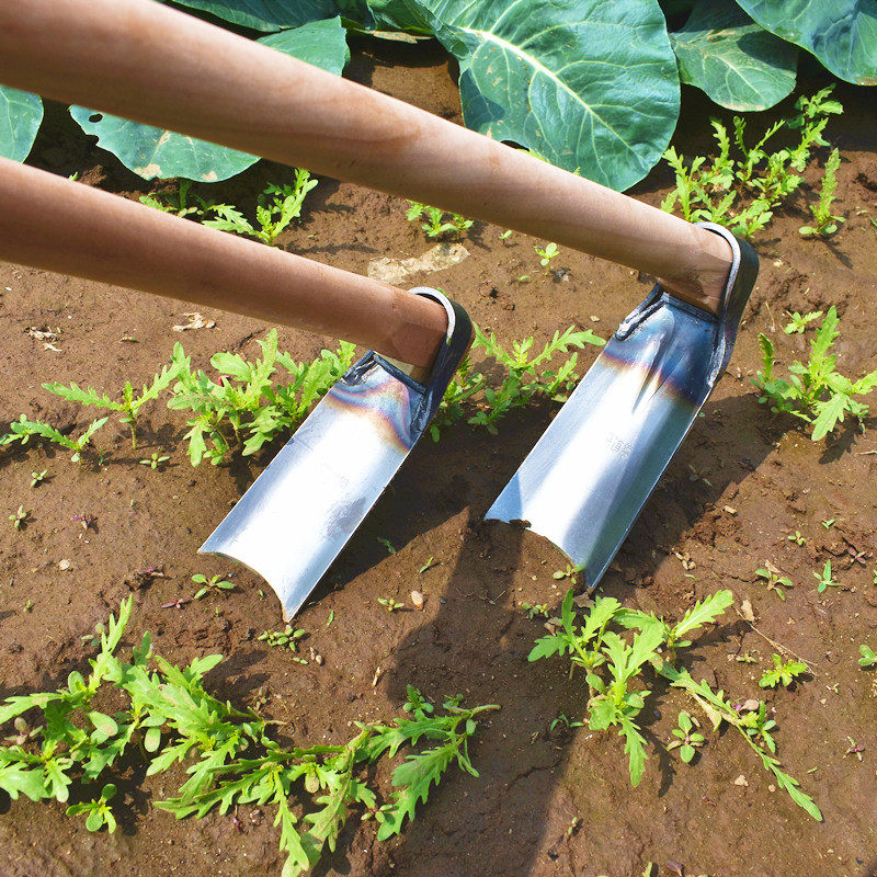 全钢小锄头农具种菜工具户外园艺花锄挖土家用栽菜挖笋花园小