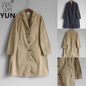 风衣 YUN韫春季 领单排扣长袖 西装 日韩休闲女风衣外套3178兜兜 女装