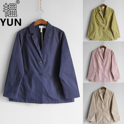 韫气质通勤短款九分袖西装女风衣
