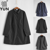 女装 翻领单排扣韩系氛围感双面中长款 女风衣 YUN韫春季 3952 兜兜