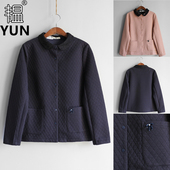 蕾丝翻领单排扣撞色夹棉女短外套 YUN韫秋季 法式 女装 5516兜兜 新品