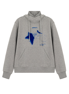 【限时特卖-不退不换】ADER ERROR 几何字母连帽落肩卫衣