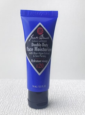 现货 Jack Black男士双效保湿面霜小中样SPF20 清爽补水防护 14ml