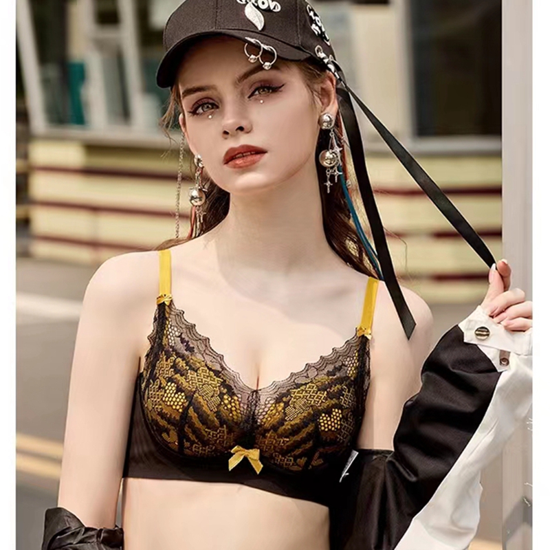 安芝娜性感无钢圈聚拢文胸罩女式