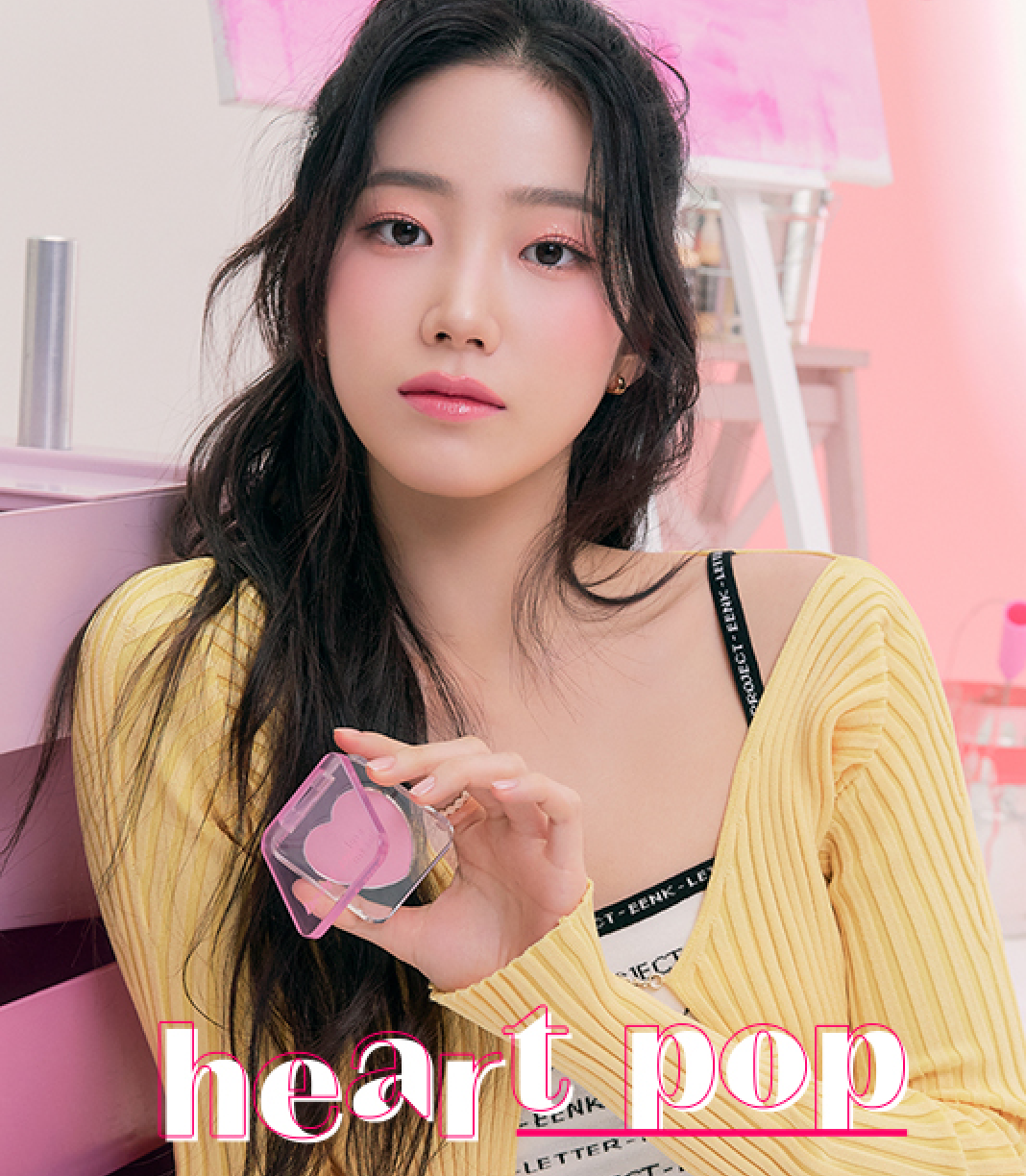 韩国ETUDE HOUSE新品heart pop单色腮红粉珠光哑光冷色暖色提亮