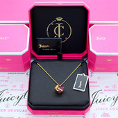 juicy时尚 特价 boshuolin 爱心蝴蝶结多色水晶锆石可调节锁骨项链