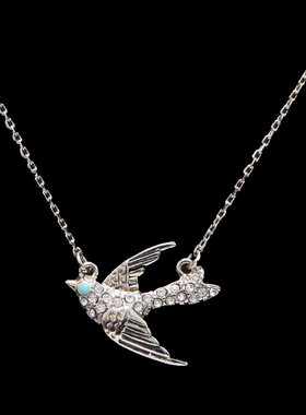 欧美风镶钻可调节锁骨项链