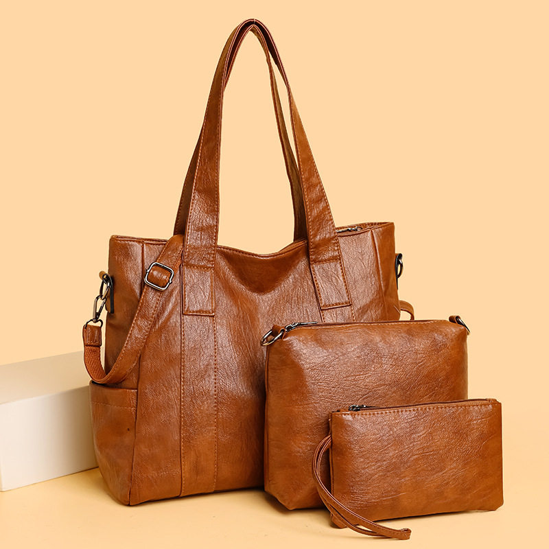 跨境外贸女2025新款子母多件套女包流行大容量女士单肩手提大包,箱包皮具/热销女包/男包,单肩包,淘宝优惠券,粉丝福利购,淘宝优惠卷