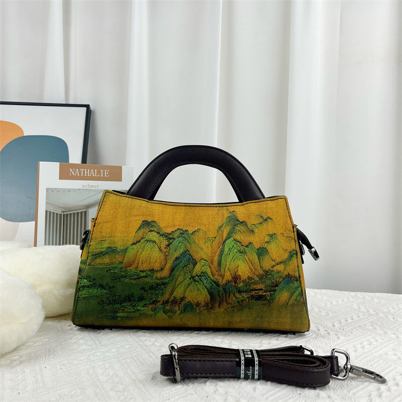 手提包女香云纱中国风水墨画斜挎包旗袍复古时尚古典民国风单肩包,箱包皮具/热销女包/男包,单肩包,淘宝优惠券,粉丝福利购,淘宝优惠卷