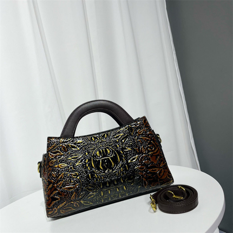 手提包印花质感蛇皮纹气质单肩包女士百搭休闲通勤中国风包包跨境,箱包皮具/热销女包/男包,单肩包,淘宝优惠券,粉丝福利购,淘宝优惠卷