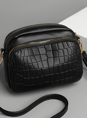 包包女包新款2025斜挎单肩包女时尚鳄鱼纹小包小方包欧美一件时尚