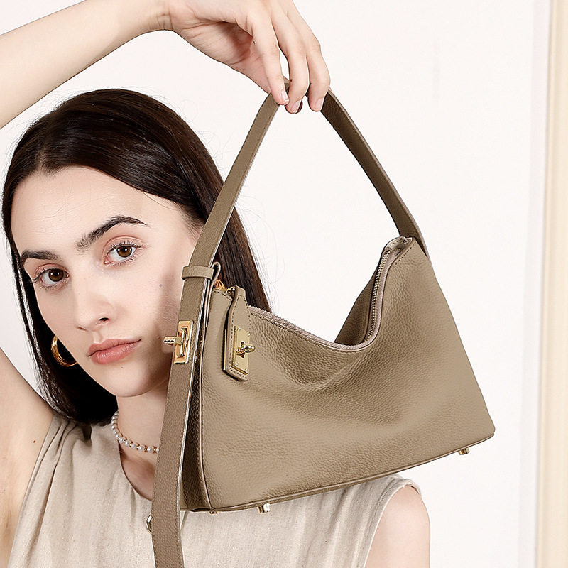 头层牛皮包包女2025新款真皮通勤饺子包通勤高级感斜挎包手提腋下,箱包皮具/热销女包/男包,单肩包,淘宝优惠券,粉丝福利购,淘宝优惠卷