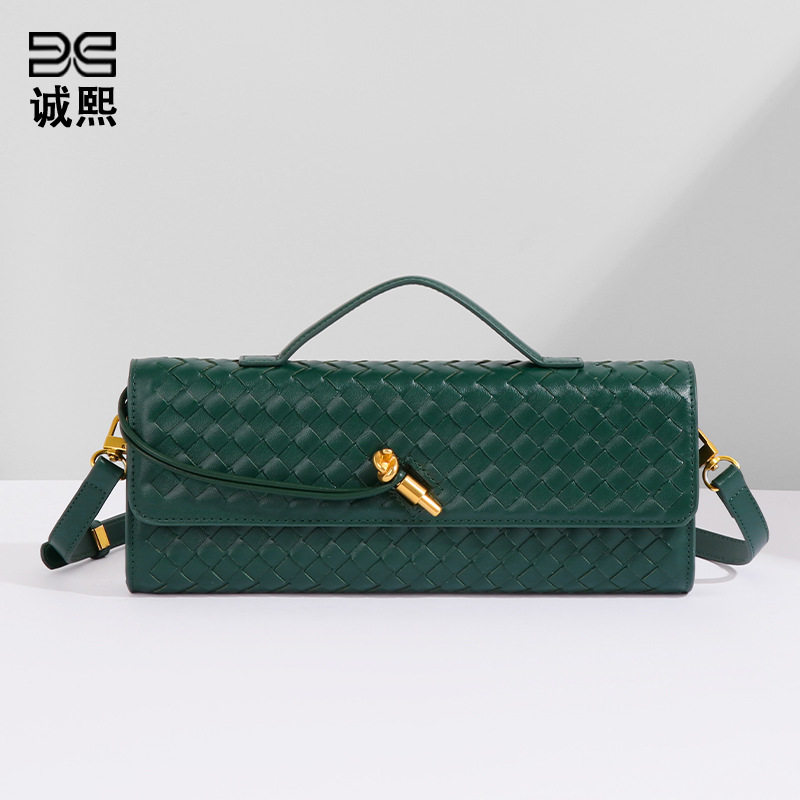 小众高级感编织单肩法棍包时尚精致横款手拿晚宴包百搭女士斜跨包,箱包皮具/热销女包/男包,单肩包,淘宝优惠券,粉丝福利购,淘宝优惠卷