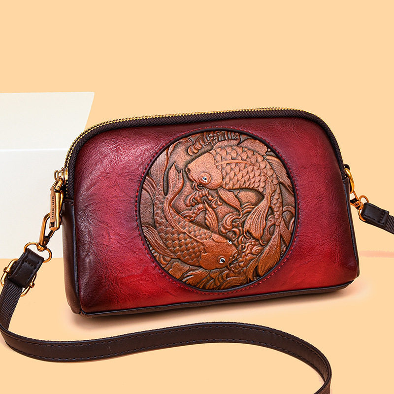 压花长方形包包女士文艺手提包2025新款国风时尚压花妈妈包单肩包,箱包皮具/热销女包/男包,单肩包,淘宝优惠券,粉丝福利购,淘宝优惠卷