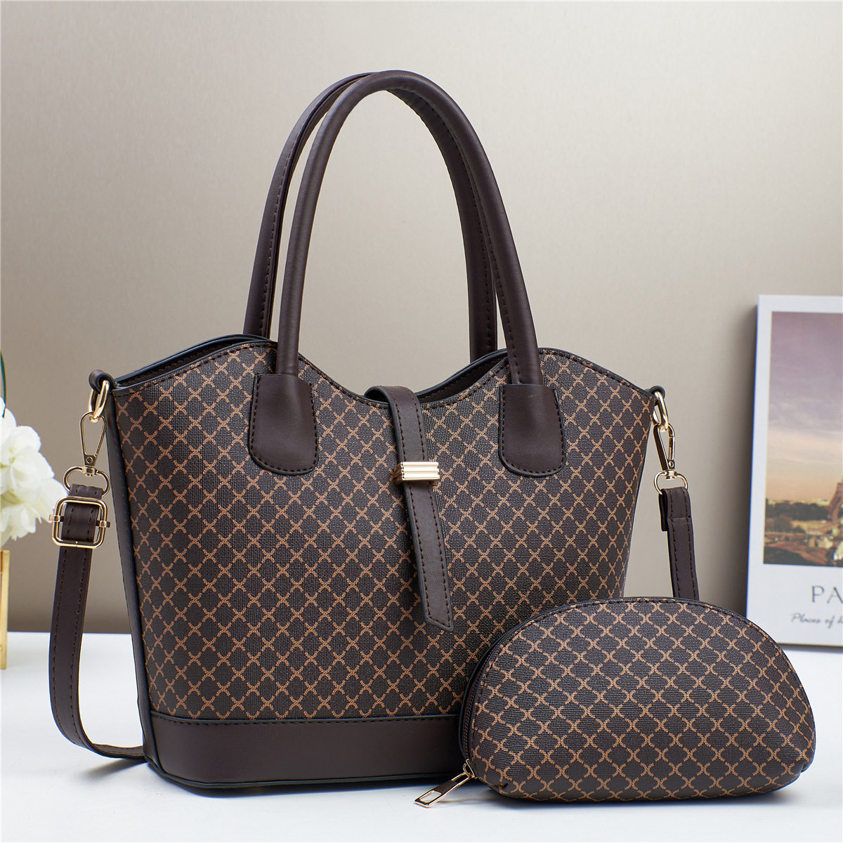 大气斜挎单肩包厂家外贸手提包大容量女士2025夏季新款潮简约时尚